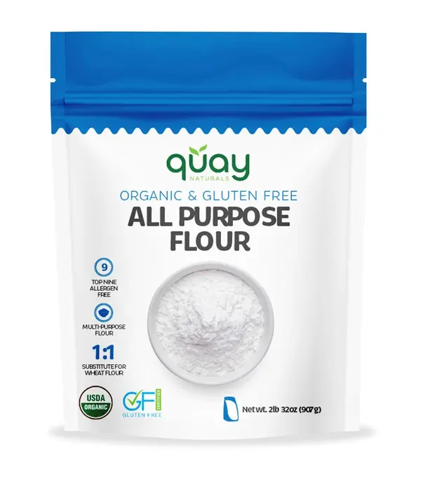 Quay Naturals Organic Gluten Free All Purpose Baking Flour, 2 lbs
