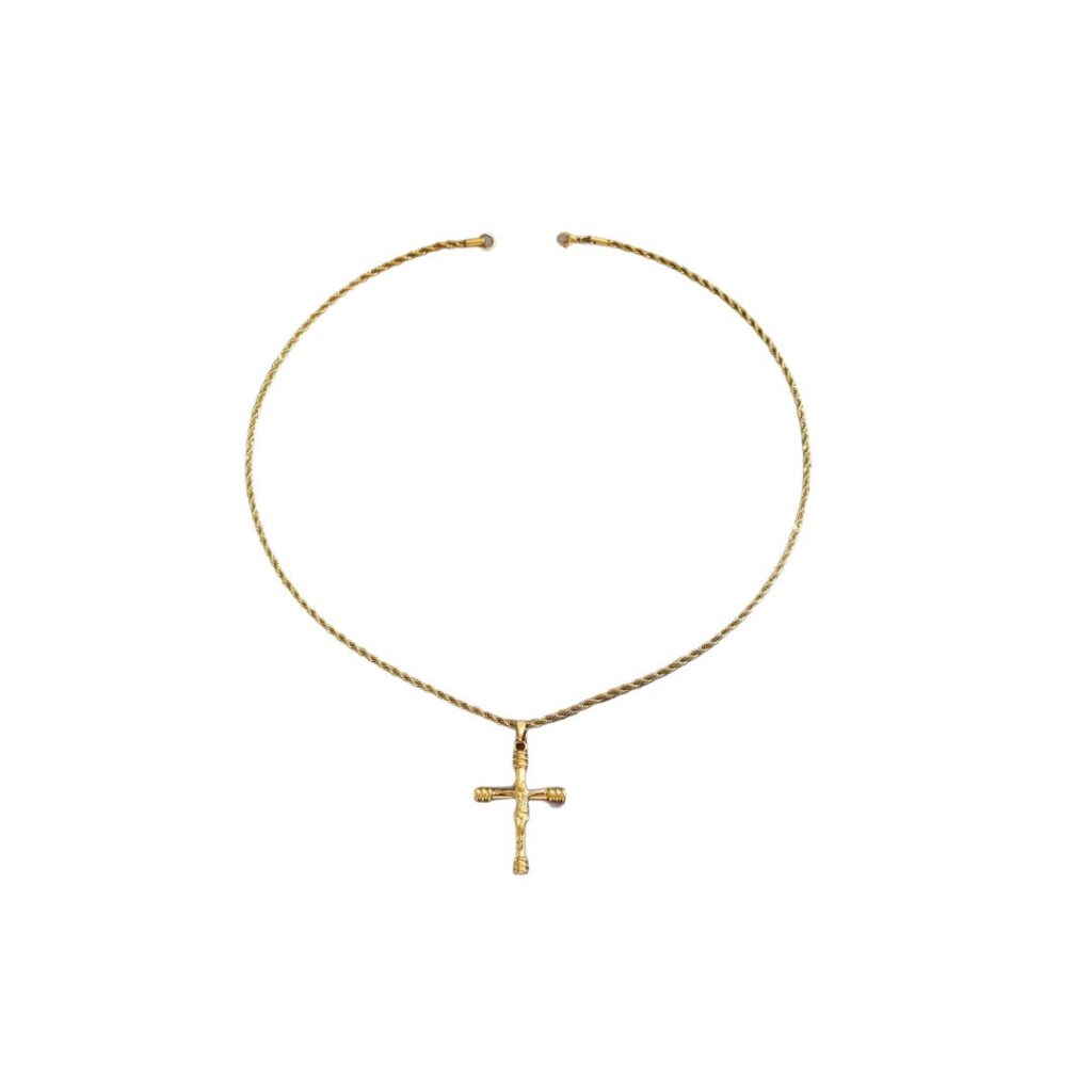 Spiral Cross Necklace