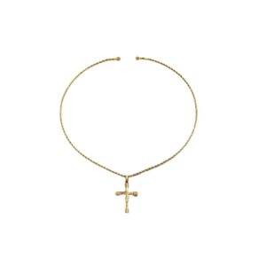 Spiral Cross Necklace