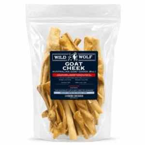 Goat Cheek Dog Chews (8oz.) 100% Natural Dog Treats