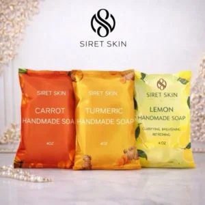 Mix soap package lemon, carrot, Turmeric