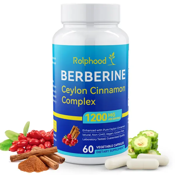 Berberine Supplement with Ceylon Cinnamon Complex Supplements, 60 Capsules