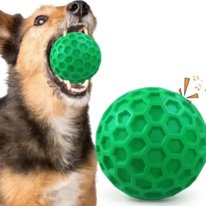 Durable Dog Chew Toy, Interactive Tough Chewer, Interactive Dog Ball Toy, Funny Dog Squeaky Ball, Pet Chew Toy
