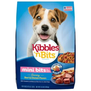 Kibbles ‘n Bits Mini Bits Small Breed Dry Dog Food Savory Beef & Chicken Flavors, 16 lb