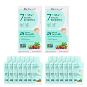 Biodepot 7-Day Sugar-Free Natural Liquid Digestive Enzymes with Akkermansia Probiotic