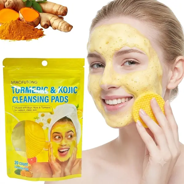 Turmeric Kojic Acid Cleansing Cotton Pads 20 Pack