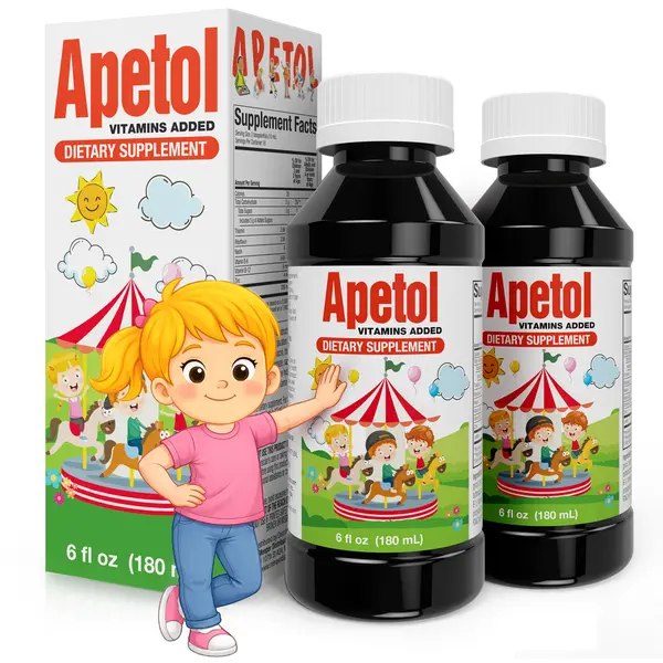 APETOL Edible Zinc-Infused Vitamin Liquid Dietary Supplement, 2 Pack