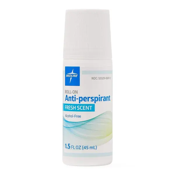 Medline MedSpa Roll-On Antiperspirant Deodorant, 1.5 oz, Long-Lasting Freshness, 1 Count