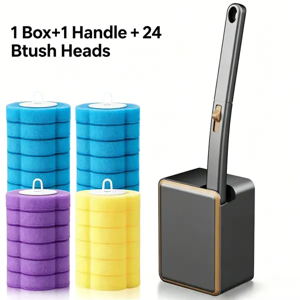 Disposable Toilet Brush Wand Set