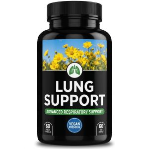 Purelycosme Advanced Respiratory Support, 10-Ingredient Lung Wellness Formula, 60 Capsules