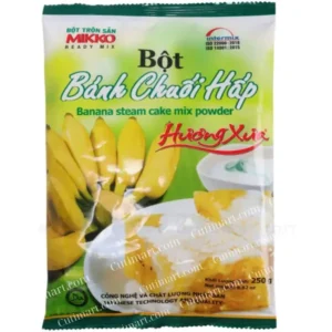 Mikko Banana Steam Cake Mix Powder (Bột Bánh Chuối Hấp Hương Xưa), 8.82 Oz