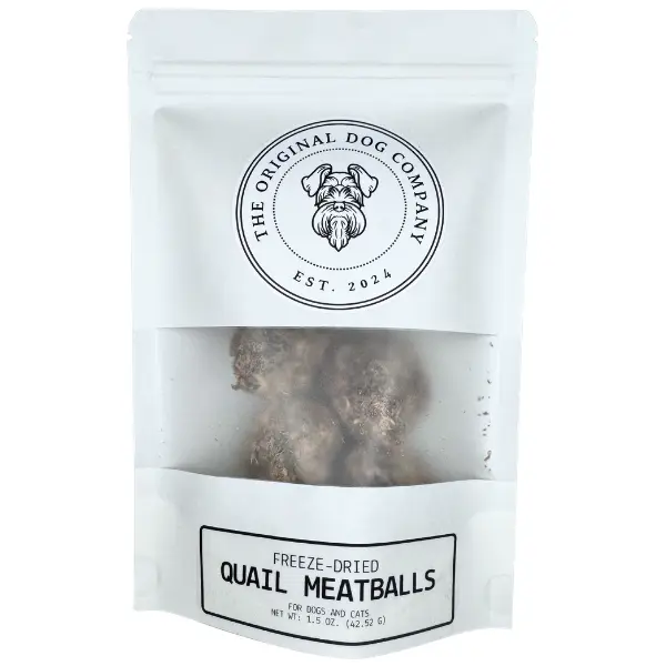 Freeze-Dried Quail Meatballs for Dogs & Cats