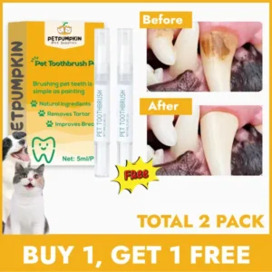 【Buy One, Get One Free】Toothbrush Pen 2 pack,Cat/Dog Tooth Whitening & Cleaning