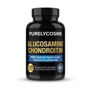 Purelycosme Glucosamine Chondroitin MSM, Sodium Hyaluronate, 120 Capsules
