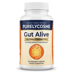 Purelycosme Gut Alive Ultra Strength Digestive Support, 60 Vegetable Capsules