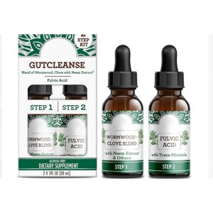 Purelycosme GutCleanse 2-Step Kit, Wormwood & Fulvic Acid, 2 x 60 mL