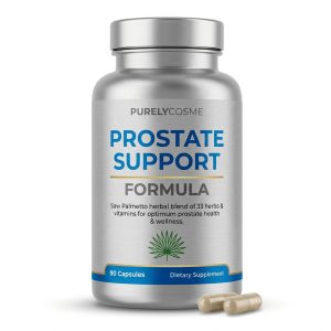 Purelycosme Natural Prostate Support, Saw Palmetto Complex, 30 Vegetable Capsules